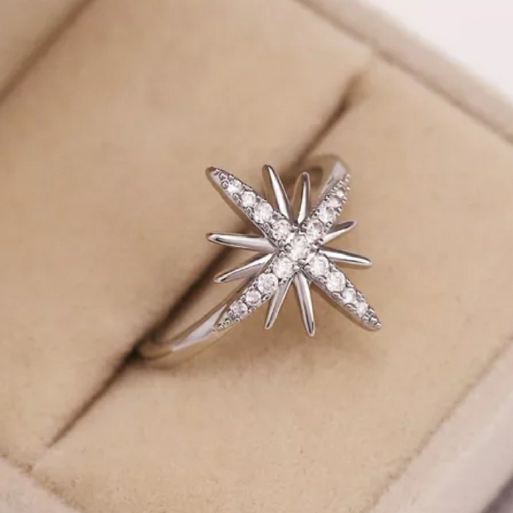 New Silver North Star Ring - Picture 5 of 6